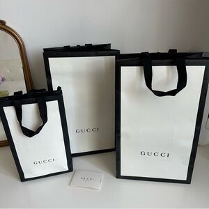 Gucci Set of 3 Shopping Bags